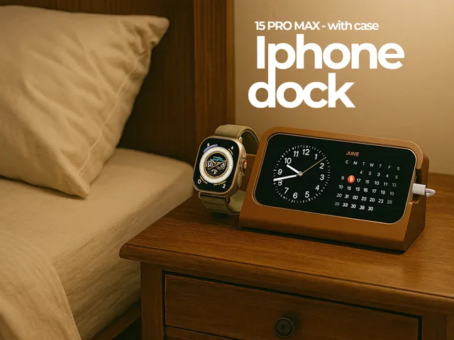 Dock di ricarica - Iphone 15 Pro Max con custodia